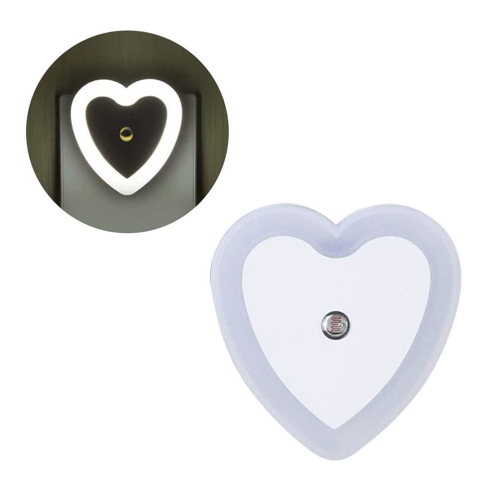 Heart Shaped LED Night Light Indoor Lighting White - DailySale
