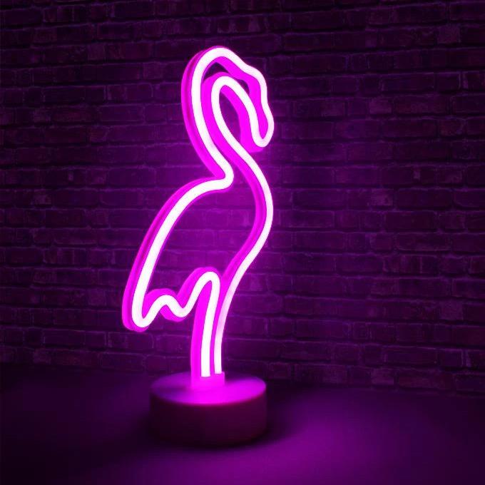 Hearth And Haven Decorative Fluorescent Light Neon Signs Home Decor Lighting & Decor Flamingo - DailySale