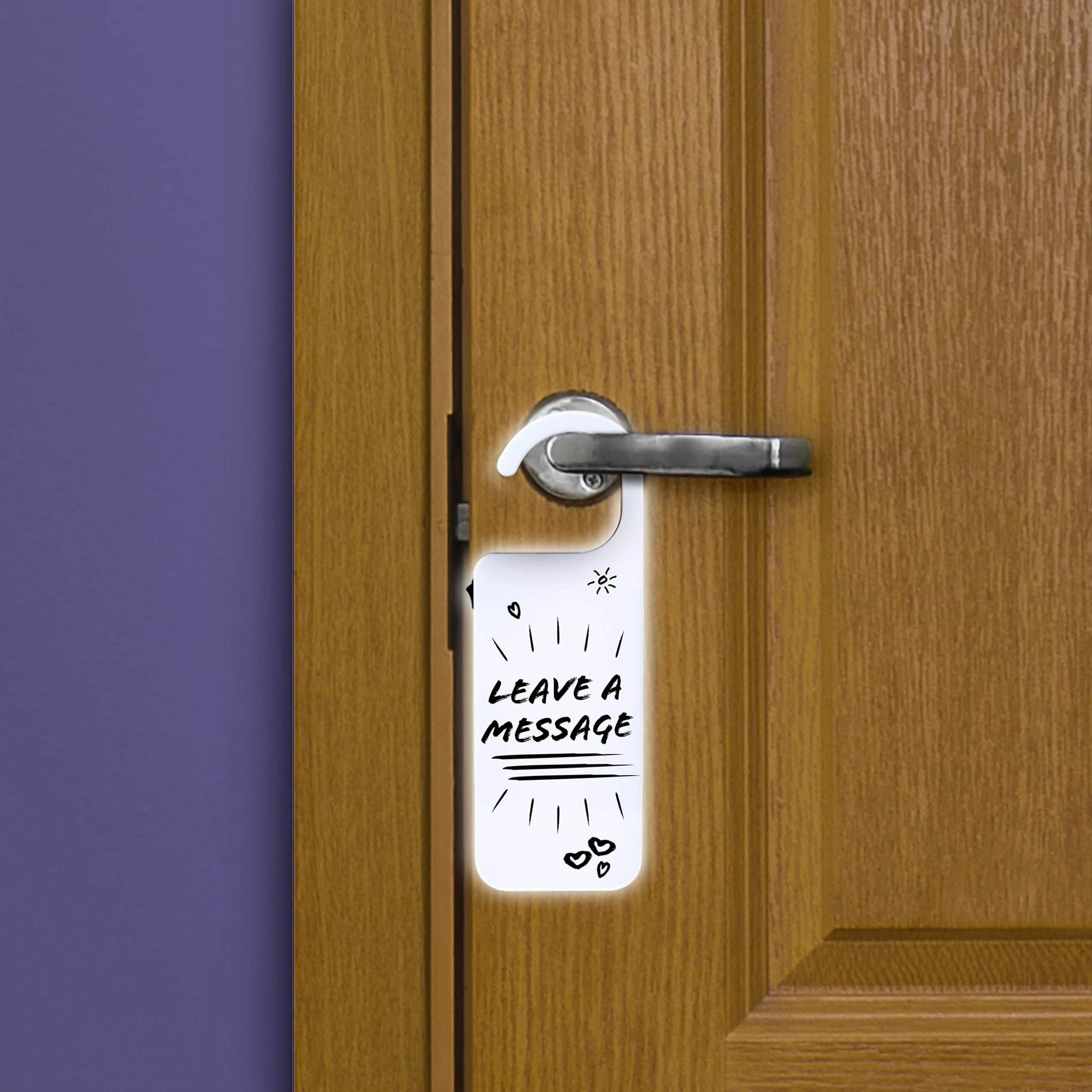 Hearth And Haven Hanging Door Sign Dry Erase White Board Do Not Disturb Home Essentials - DailySale