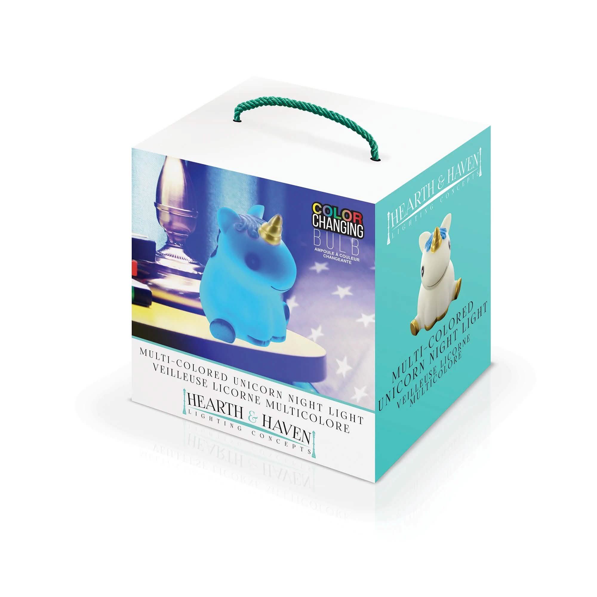 Hearth & Haven Multi Color Unicorn Night Light Lighting & Decor - DailySale