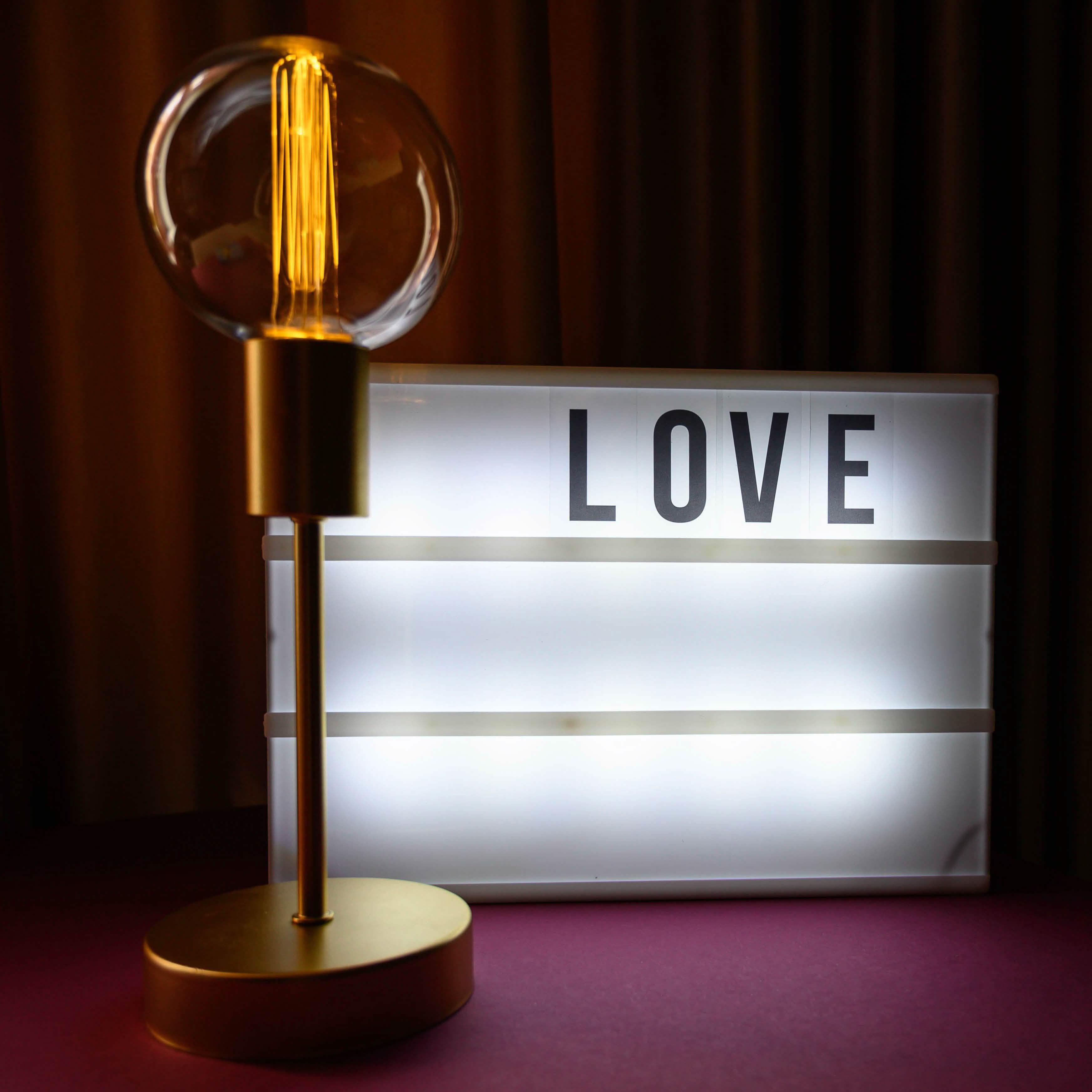 Hearth & Haven Wooden LED Light-Up Message Lightbox Lighting & Decor - DailySale
