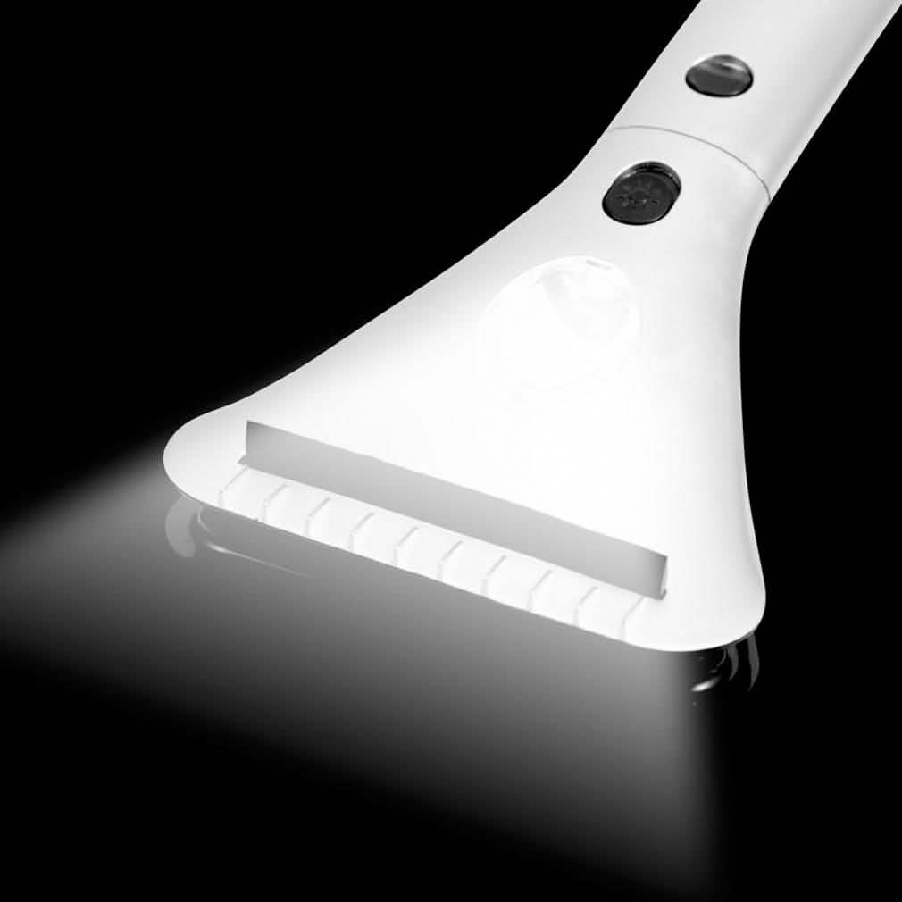 Heated Ice Scraper with Built-In Wide-Beam LED Light Auto Accessories - DailySale