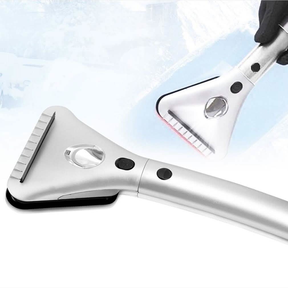 Heated Ice Scraper with Built-In Wide-Beam LED Light Auto Accessories - DailySale