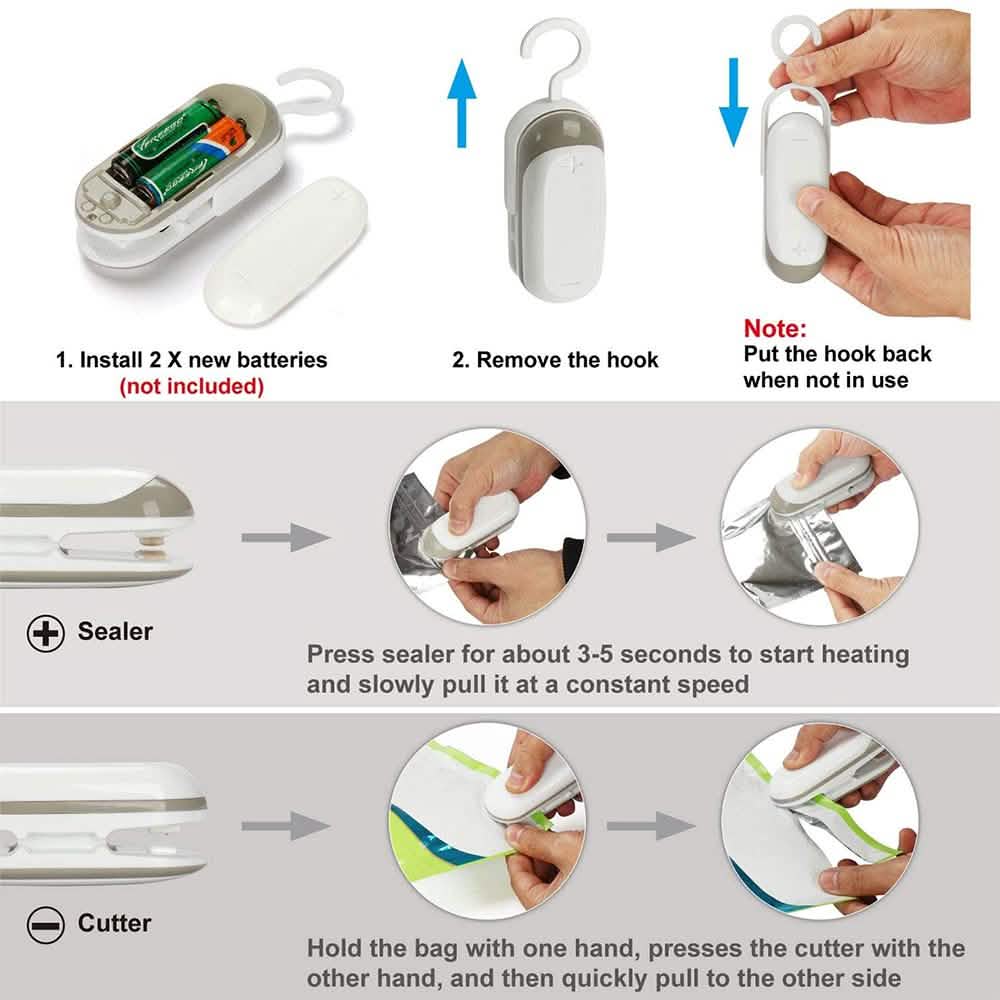 Heated Vacuum Chip Bag Sealer Kitchen & Dining - DailySale