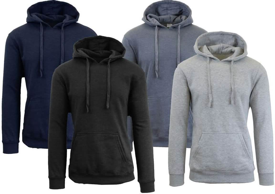 Heavy Fleece Lined Zippered or Pullover Hoodie - Size XXXL Men's Apparel - DailySale