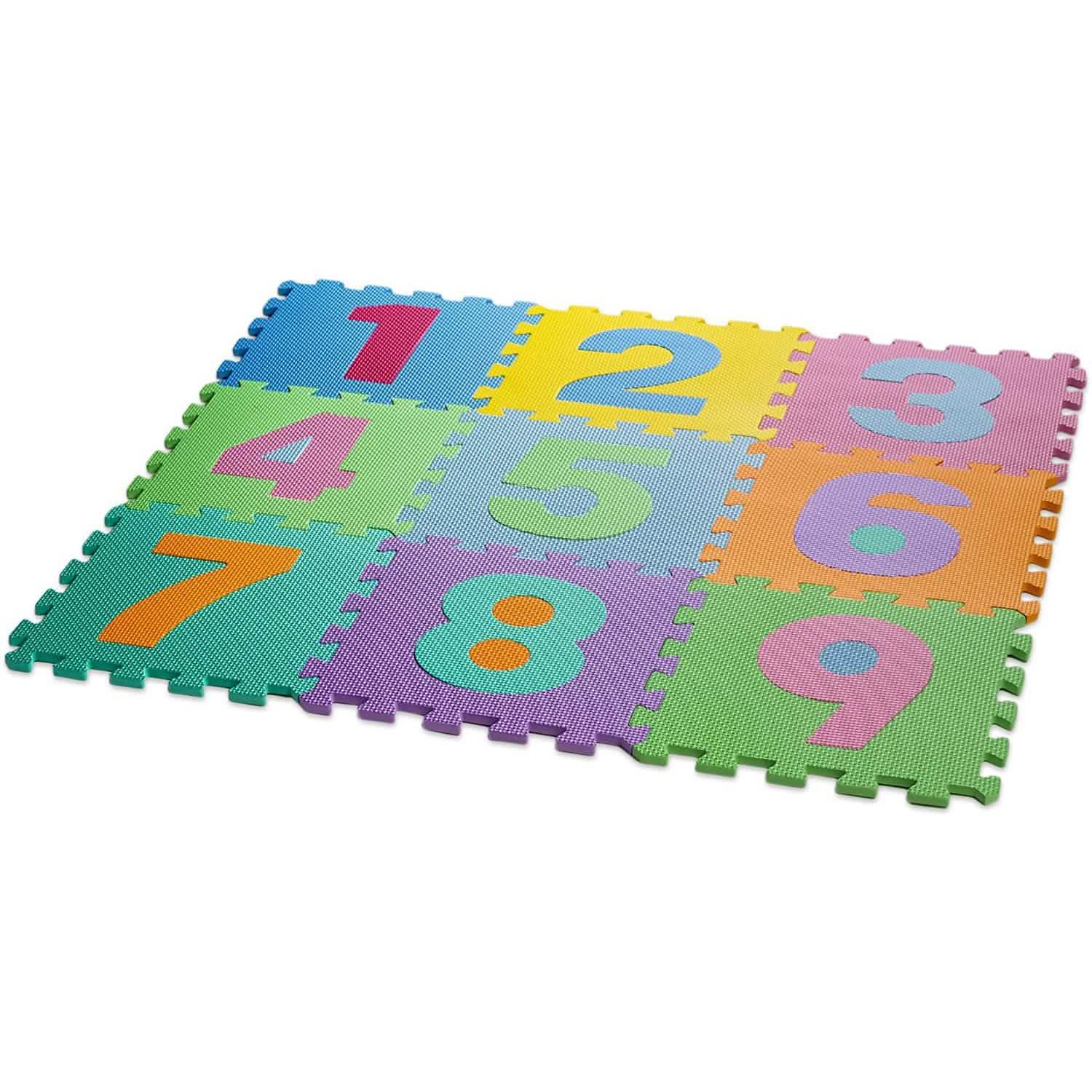 HemingWeigh Kid's Multicolored Numbers Puzzle Play Mat Toys & Games - DailySale