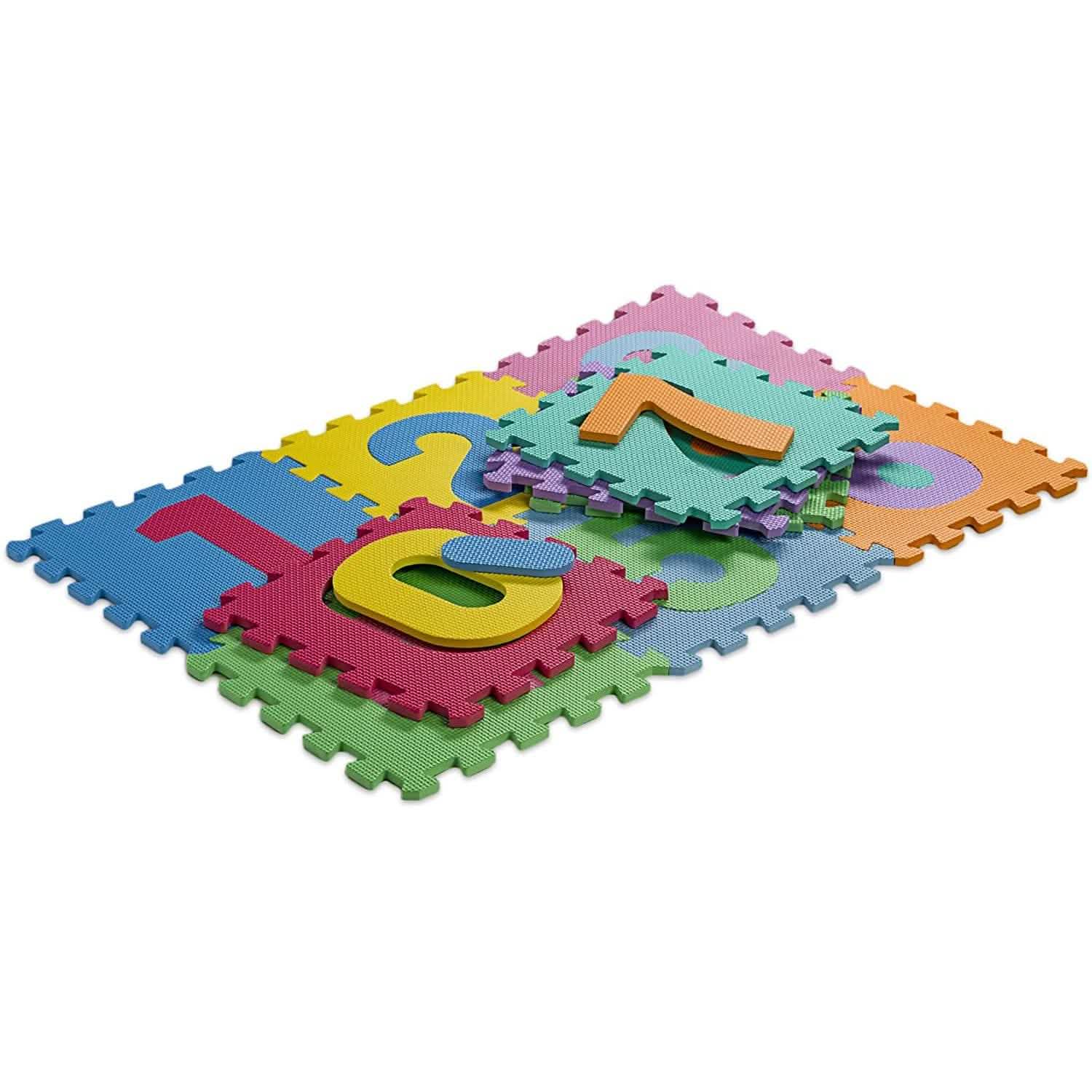HemingWeigh Kid's Multicolored Numbers Puzzle Play Mat Toys & Games - DailySale