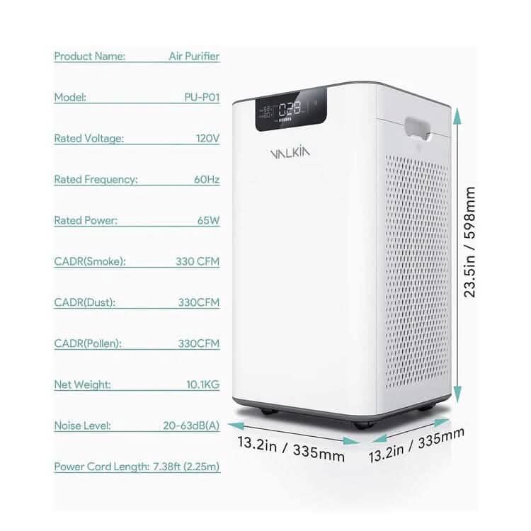 HEPA Large Room Air Purifier 1056 Sq. Ft. Wellness - DailySale