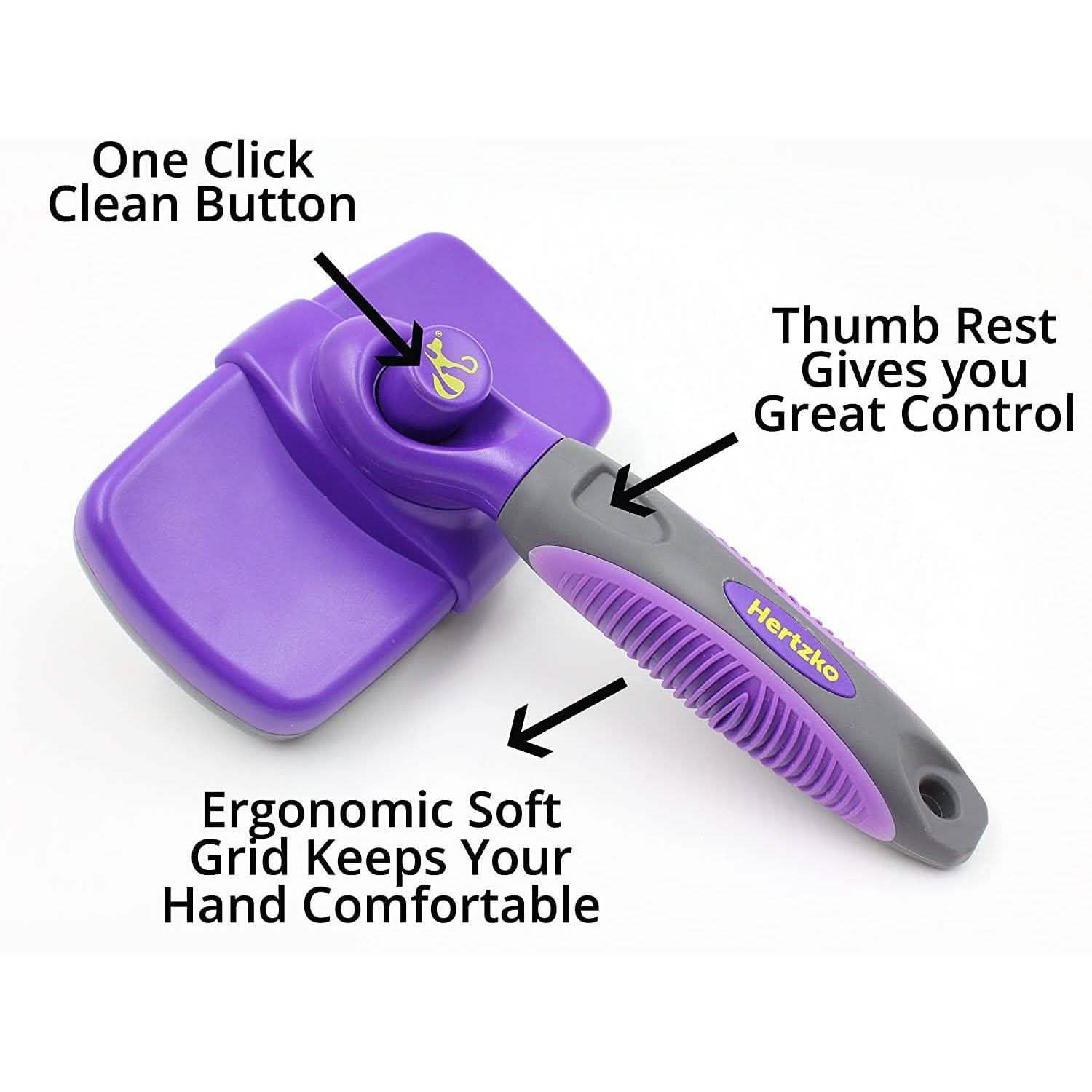 Hertzko Self Cleaning Slicker Brush Pet Supplies - DailySale