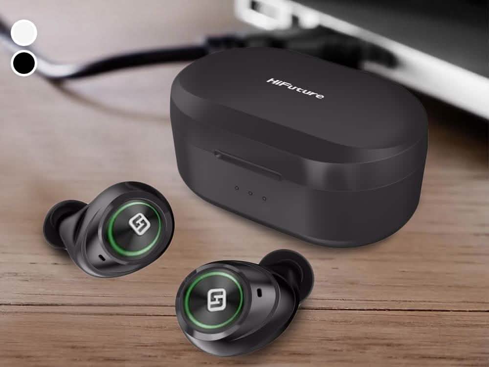 HiFuture Tidy Buds True Wireless Bluetooth Earbuds with Wireless Charging Case Headphones & Speakers - DailySale