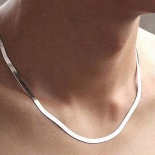 High Polish 18K Gold Filled Herringbone Bracelet, Gold, Herringbone Jewelry Necklace Necklaces White 20" - DailySale