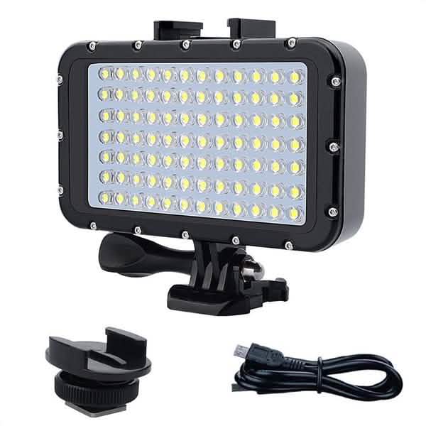 High Power Dimmable Waterproof LED Video Light Cameras & Drones 84 LED - DailySale
