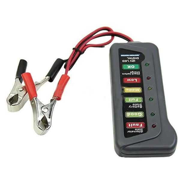 High Quality LED Digital Battery Alternator Tester for Car Motorcycle Trucks 12V Automotive - DailySale