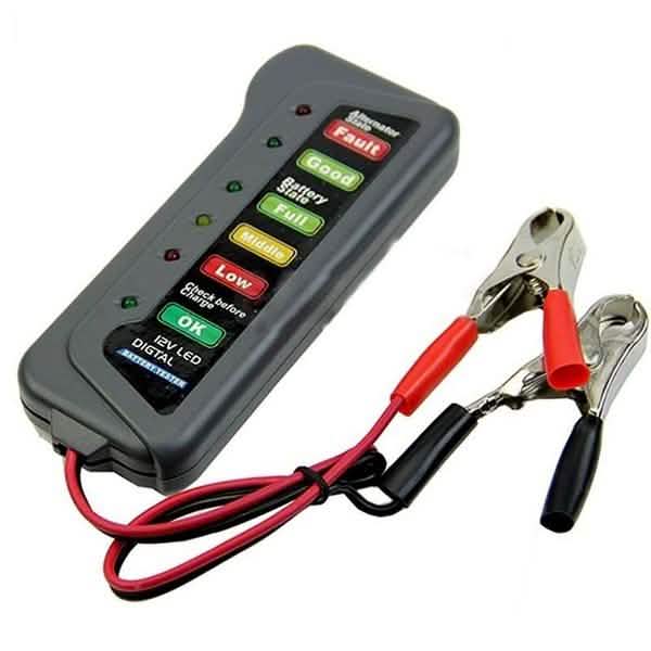 High Quality LED Digital Battery Alternator Tester for Car Motorcycle Trucks 12V Automotive - DailySale