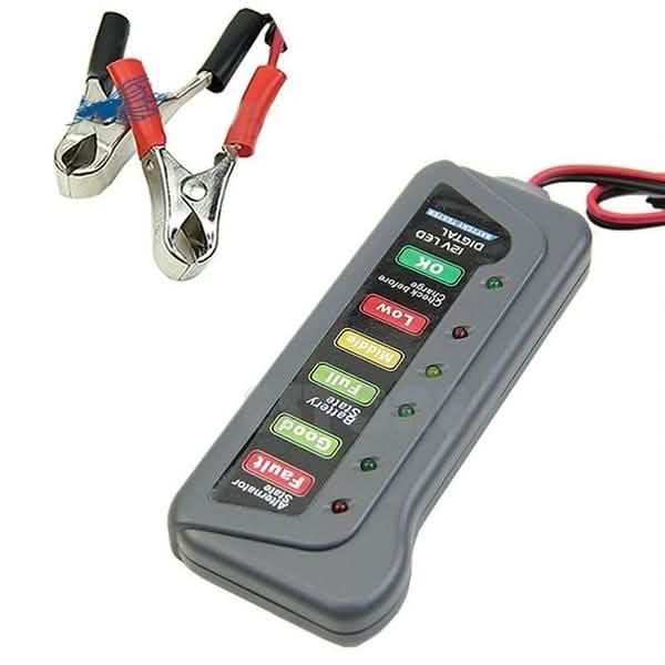 High Quality LED Digital Battery Alternator Tester for Car Motorcycle Trucks 12V Automotive - DailySale