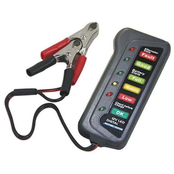 High Quality LED Digital Battery Alternator Tester for Car Motorcycle Trucks 12V Automotive - DailySale