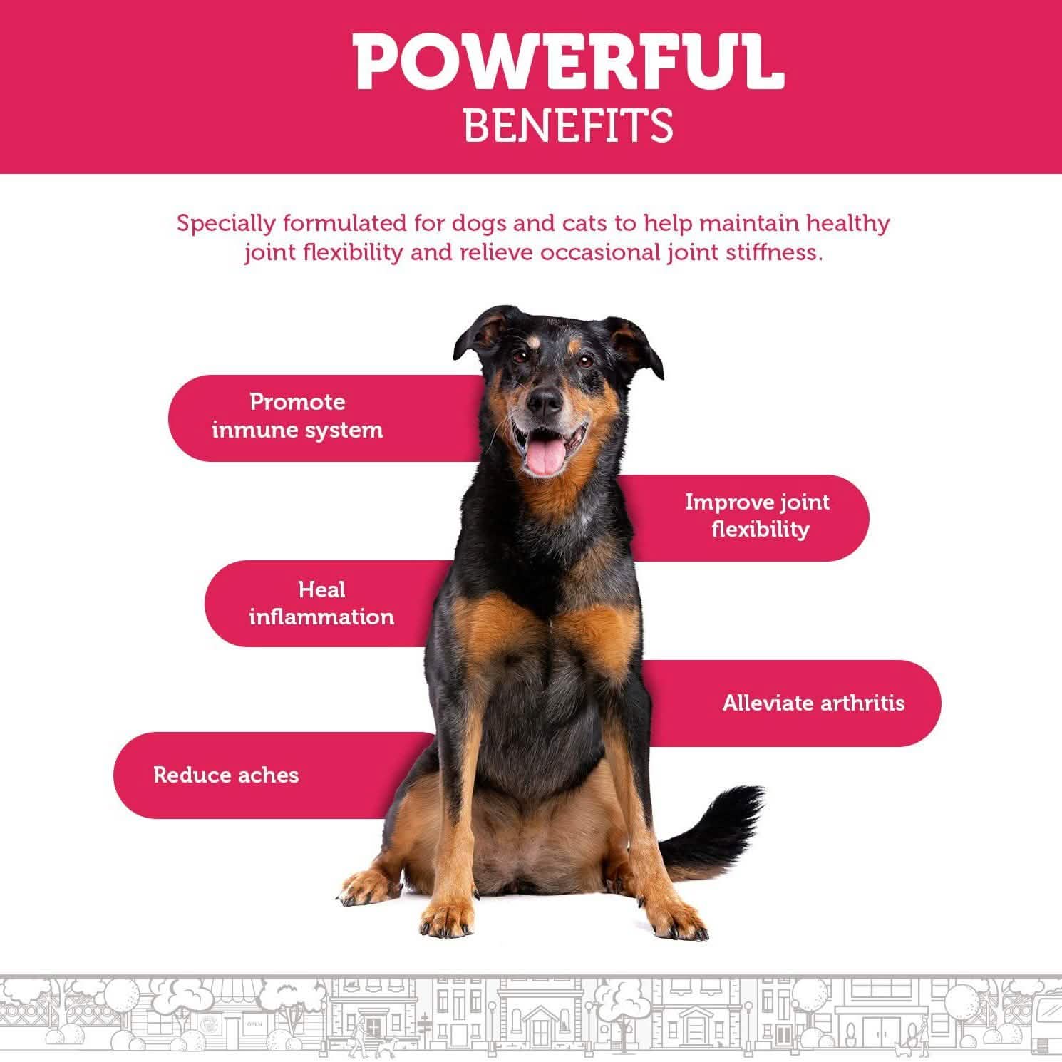 Hip and Joint Advanced Level 2 Formula All Natural Glucosamine Supplement for Dogs and Cat Pet Supplies - DailySale