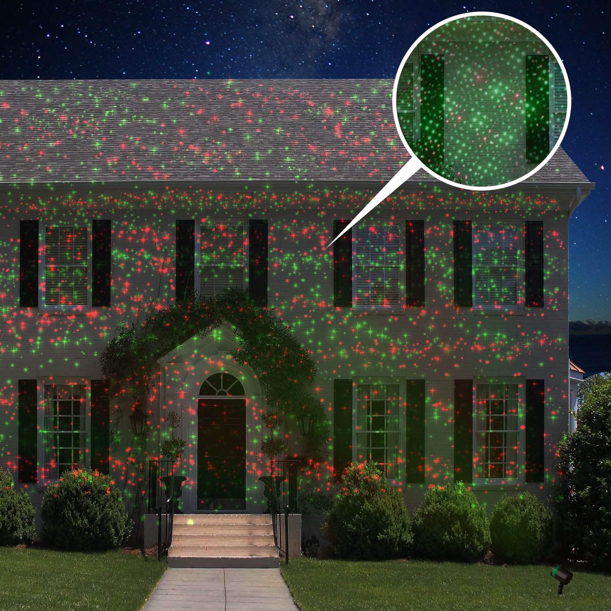 Holiday Light Projectors with Red and Green 12 Patterns Lighting & Decor - DailySale