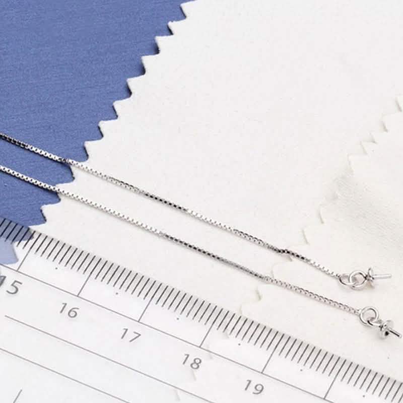 Hongye Big Natural Pearls Ear Line Super Long 925 Silver Drop Earrings Earrings - DailySale