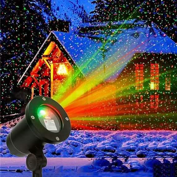 Hot Outdoor Indoor Waterproof Green & Red Laser Projector Light String & Fairy Lights - DailySale