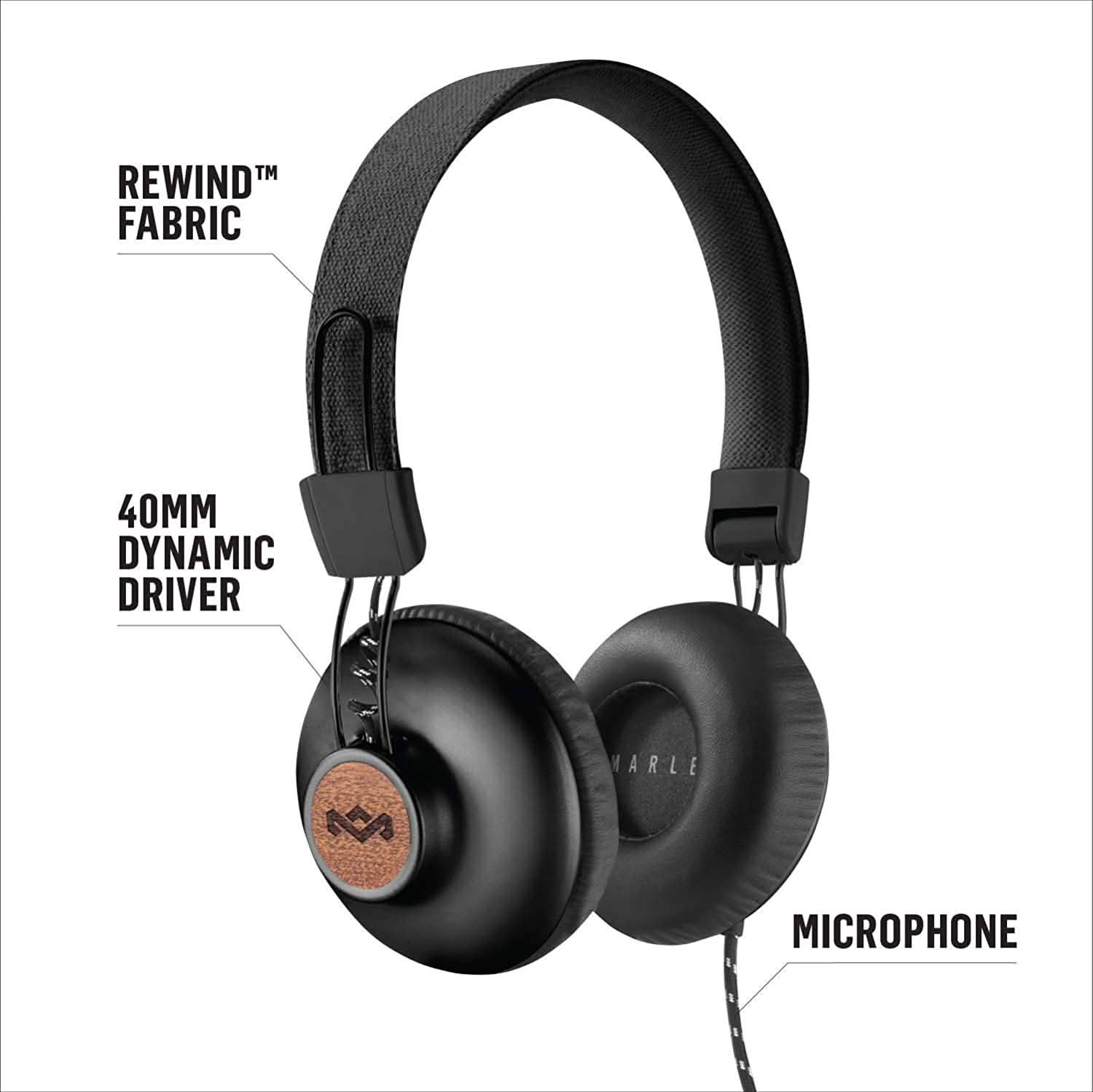 House of Marley Positive Vibration 2 Over-Ear Wired Headphones Headphones & Audio - DailySale