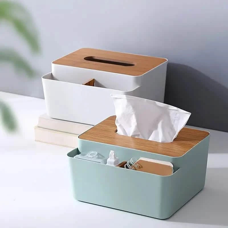 Household Simple Wood Grain Paper Box Everything Else - DailySale