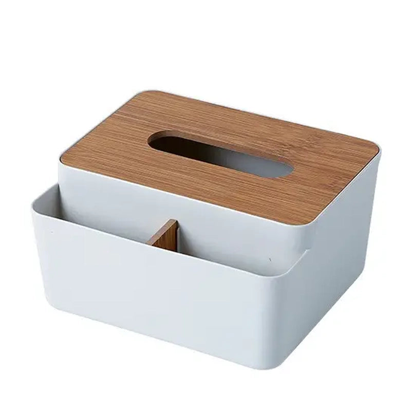 Household Simple Wood Grain Paper Box Everything Else Gray - DailySale