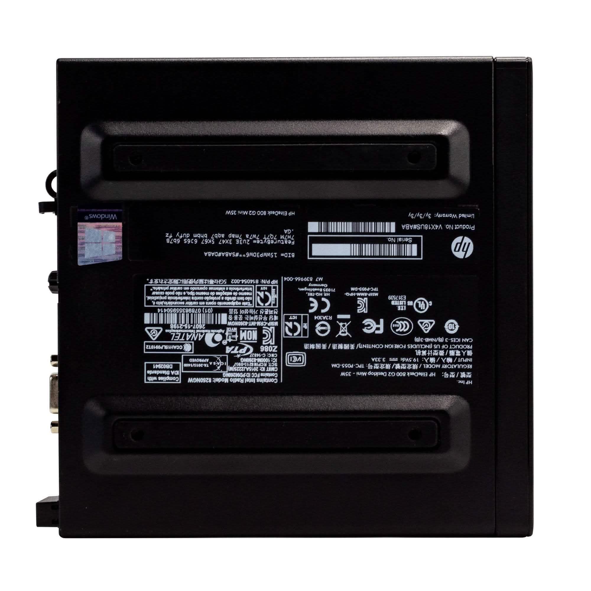 HP EliteDesk 800G1 Tiny Form Factor Computer PC 240GB SSD Windows 10 Professional Desktops - DailySale