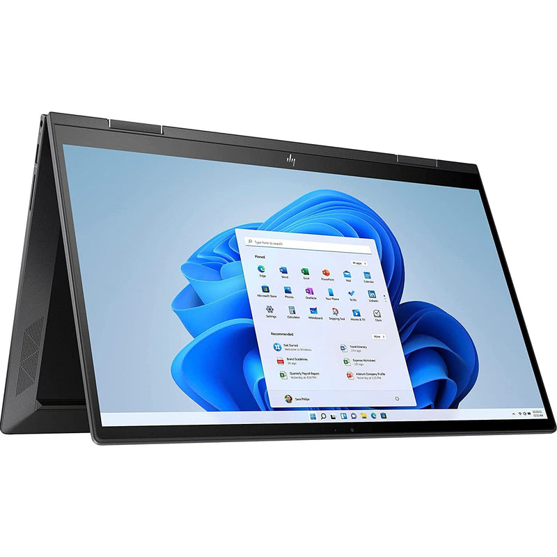 HP Envy x360 2-in-1 Touchscreen Laptop (Refurbished) placed as inverted V for screen display
