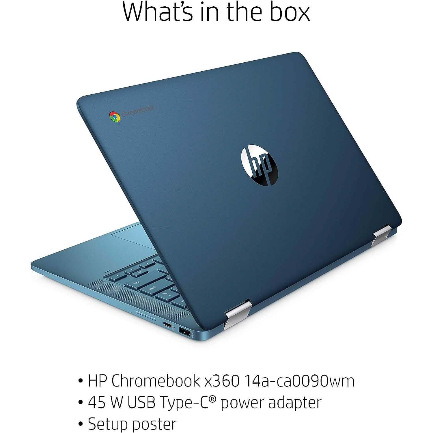 HP Laptop X360 14a Chromebook 14" HD Touchscreen (Refurbished) Laptops - DailySale