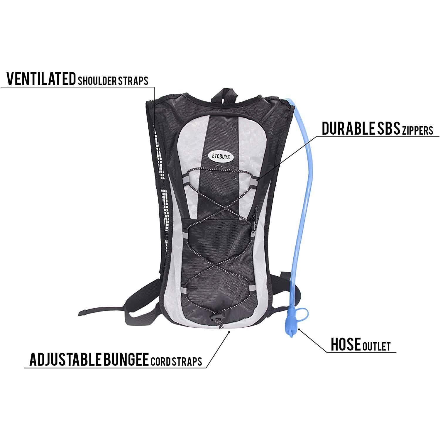 Hydration Backpack - Insulated Water Bladder Sports & Outdoors - DailySale