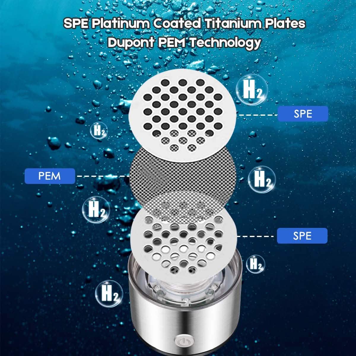 Hydrogen Water Bottle Generator with Inhaler Adapter Kitchen Tools & Gadgets - DailySale