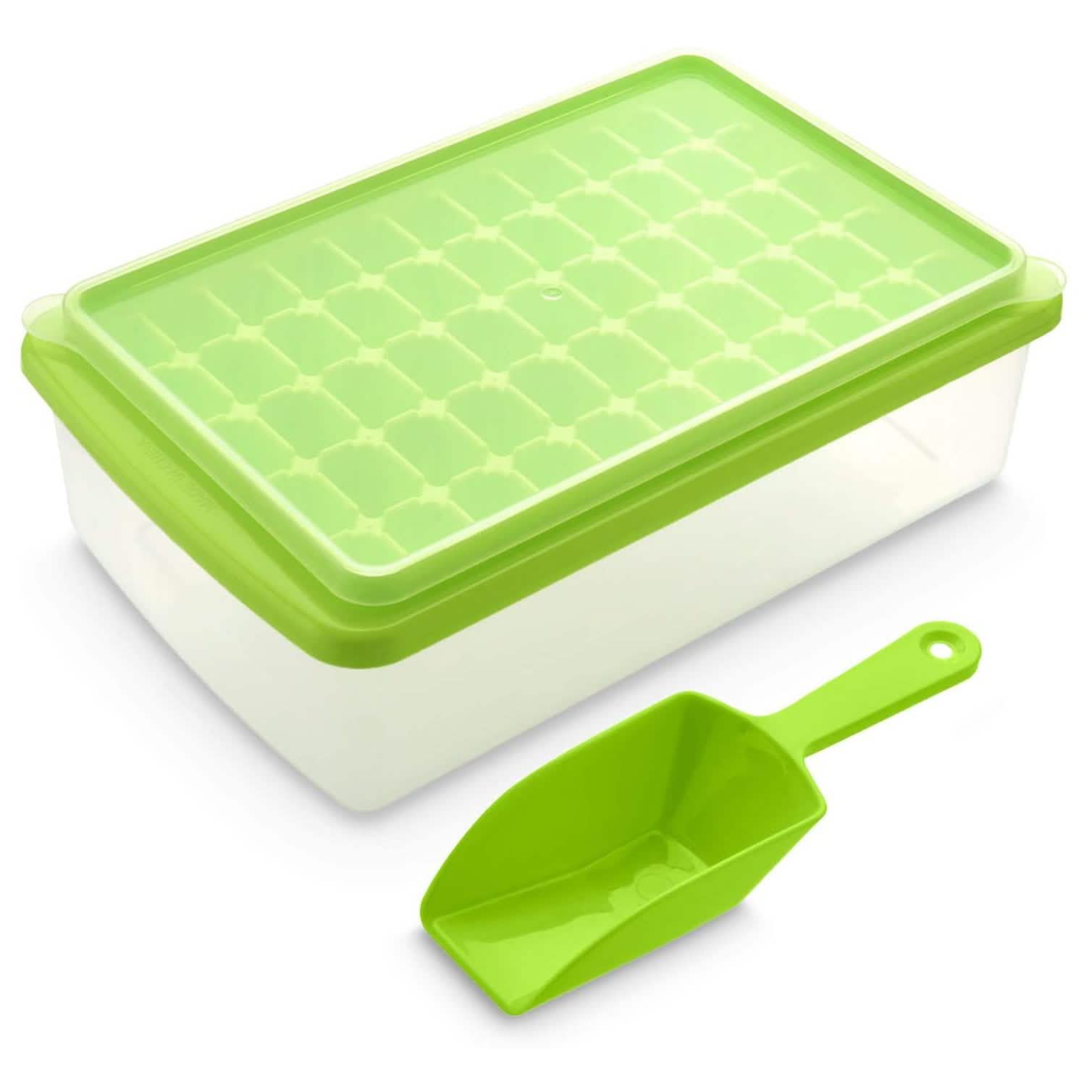 Ice Cube Tray with Lid and Bin Kitchen Tools & Gadgets Green - DailySale