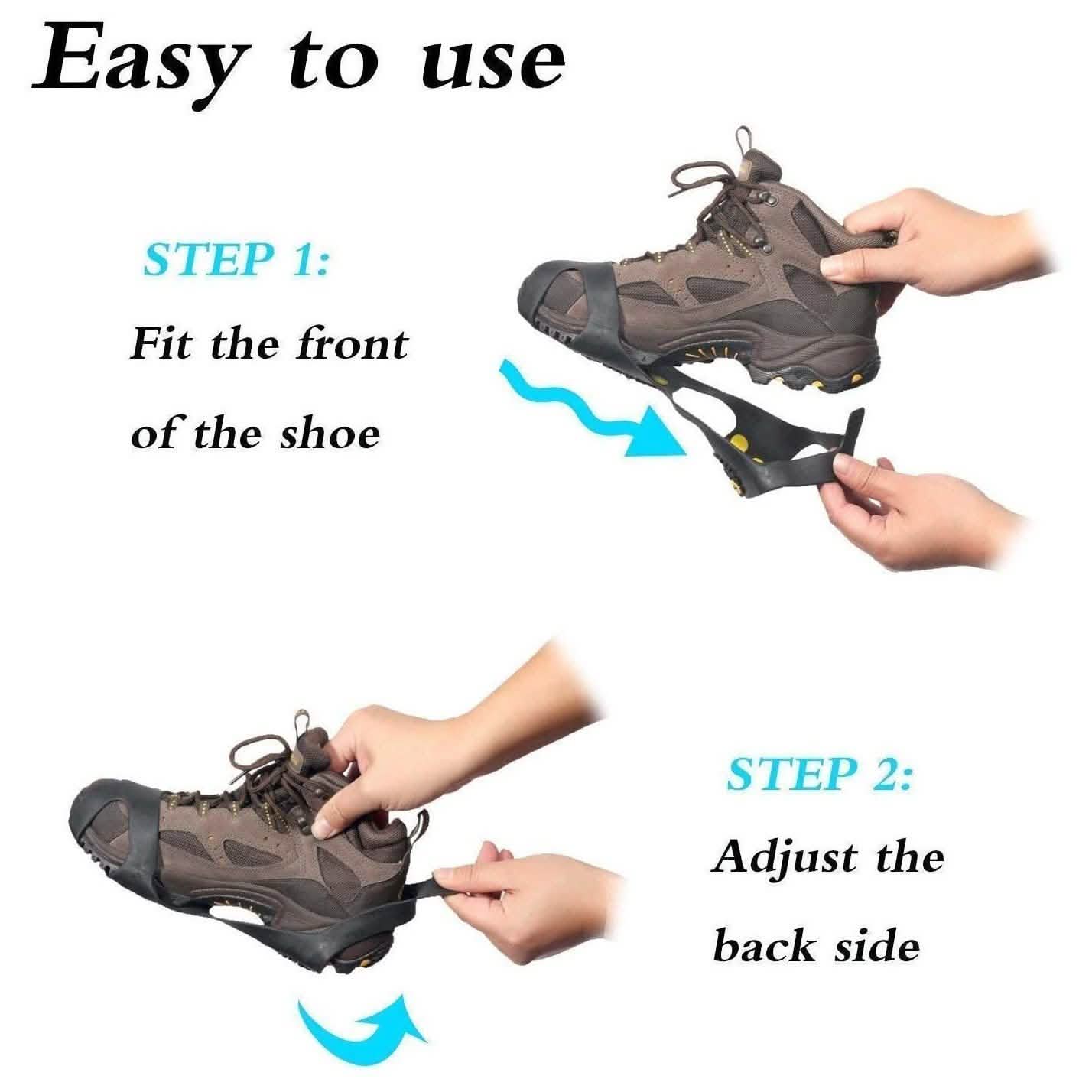 Ice Snow Cleats Anti-Slip Shoe Covers Sports & Outdoors - DailySale