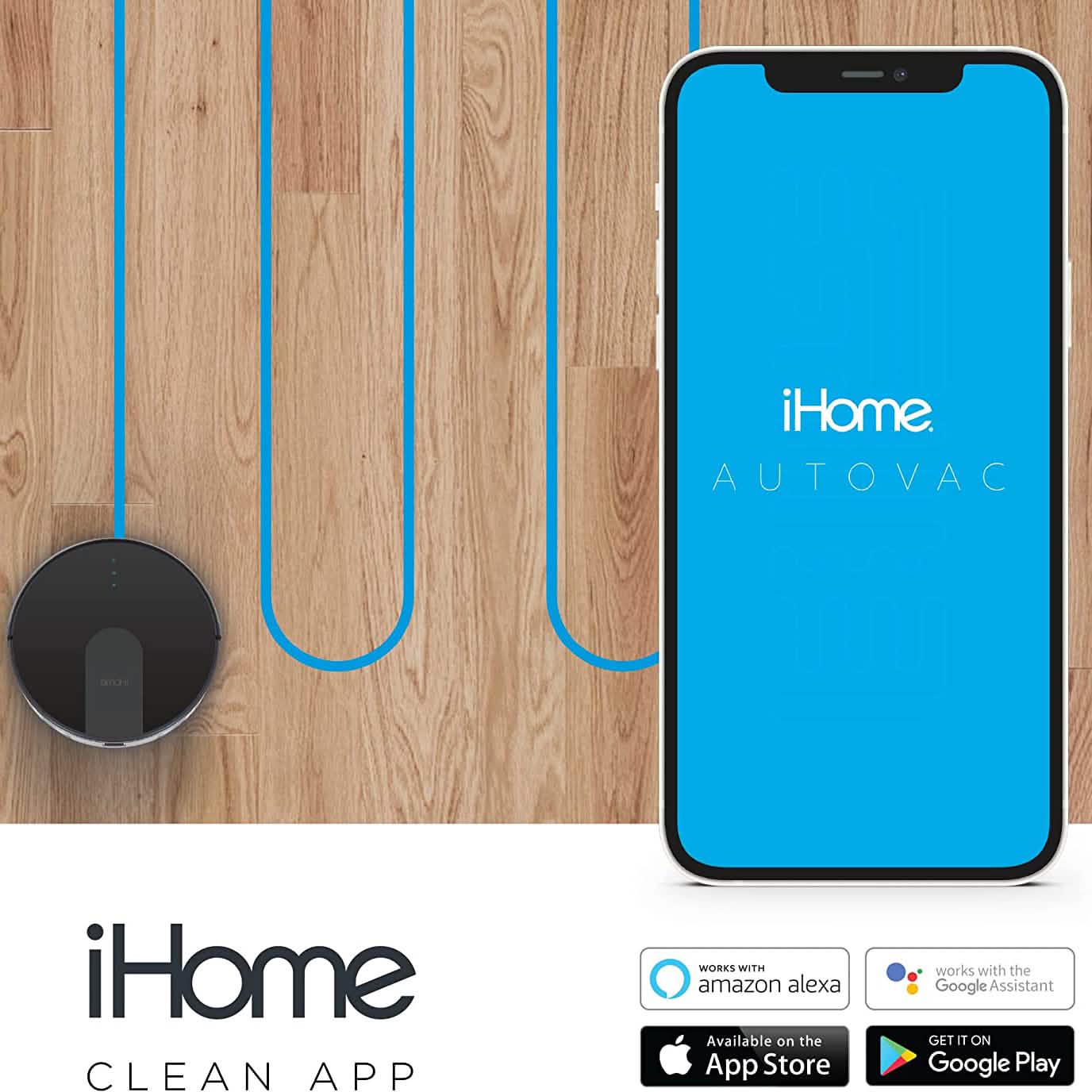 iHome AutoVac Eclipse G 2-in-1 Robot Vacuum and Mop Household Appliances - DailySale