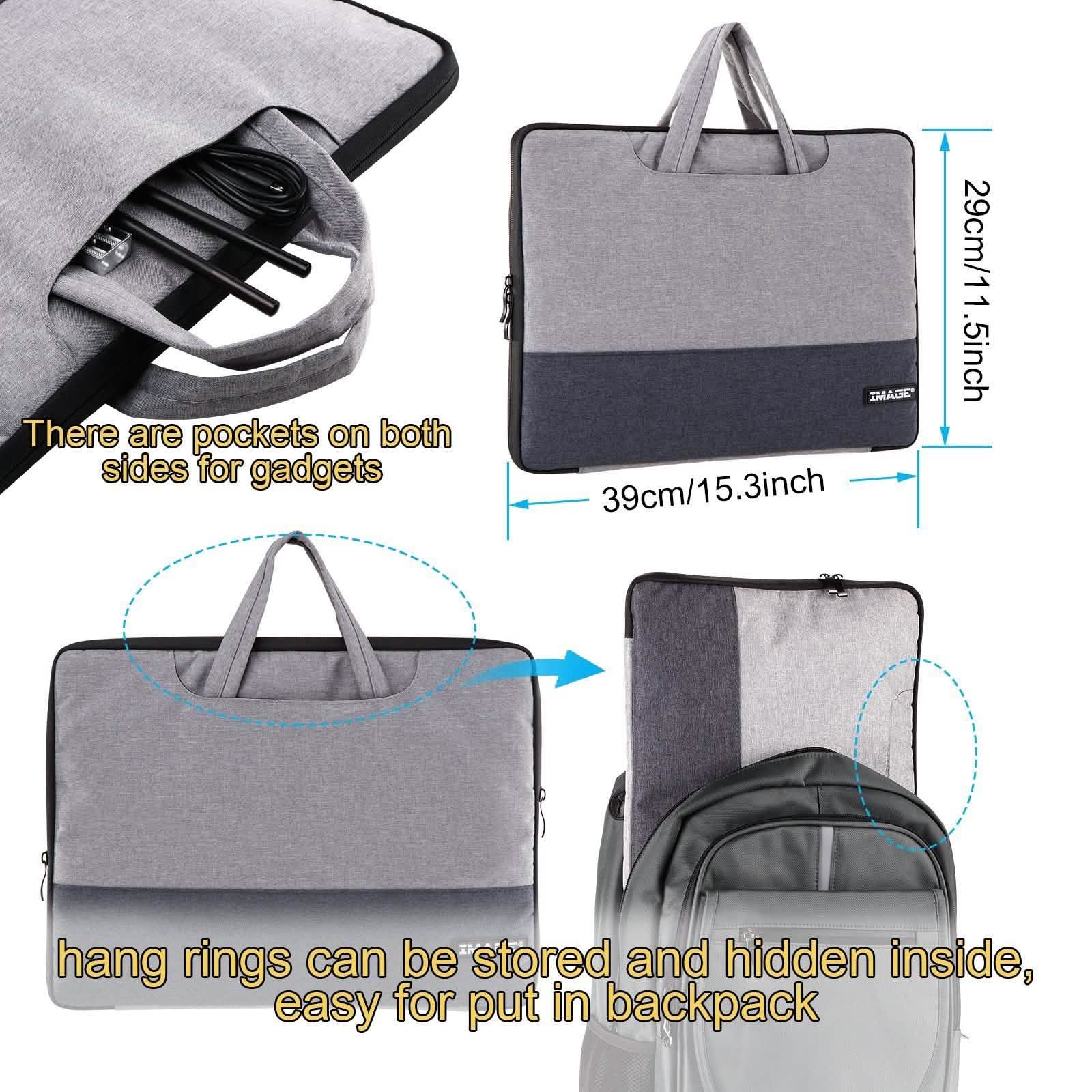 IMAGE 14 " Laptop Sleeve Travel Storage Case Pouch Cover with Pockets Bags & Travel - DailySale