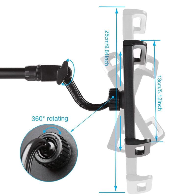IMAGE Microphone Stand with Mic Clip Holder Headphones & Audio - DailySale