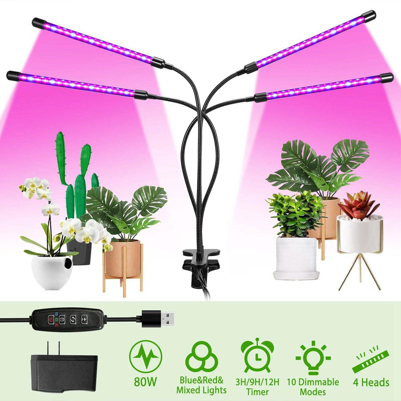 iMounTEK 80W 80 LEDs Plant Lights Lighting & Decor - DailySale
