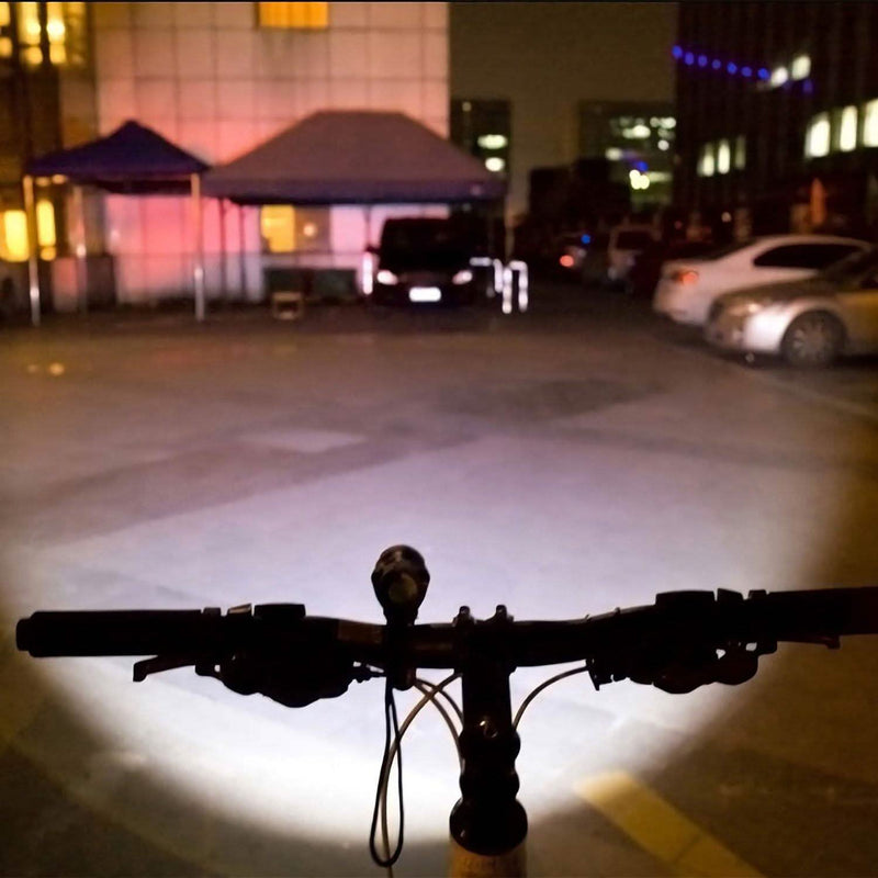 iMounTEK Bike Front Flashlight IPX4 Water-Resistant with Tail Warning/Safety LED Lamp Sports & Outdoors - DailySale