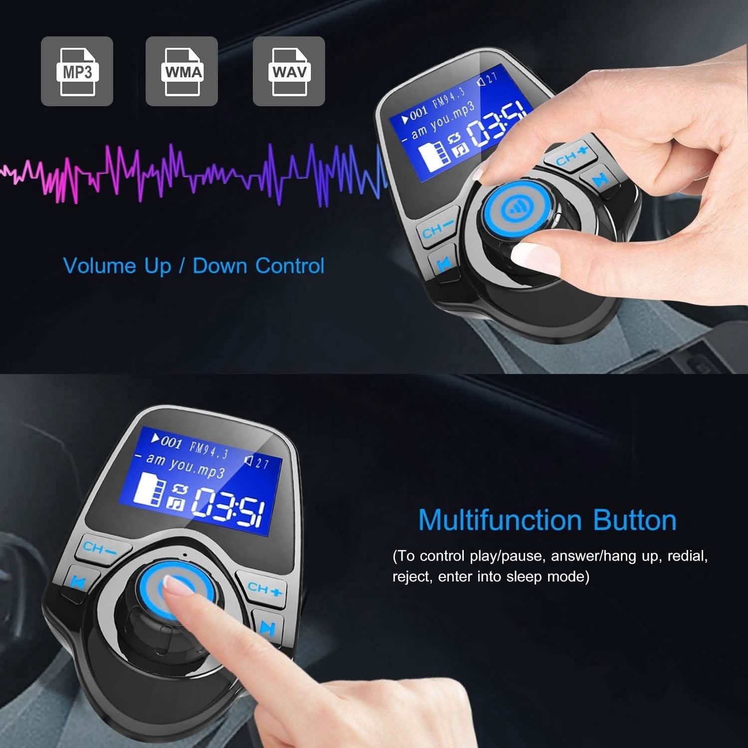 iMounTek Car Wireless FM Transmitter Automotive - DailySale