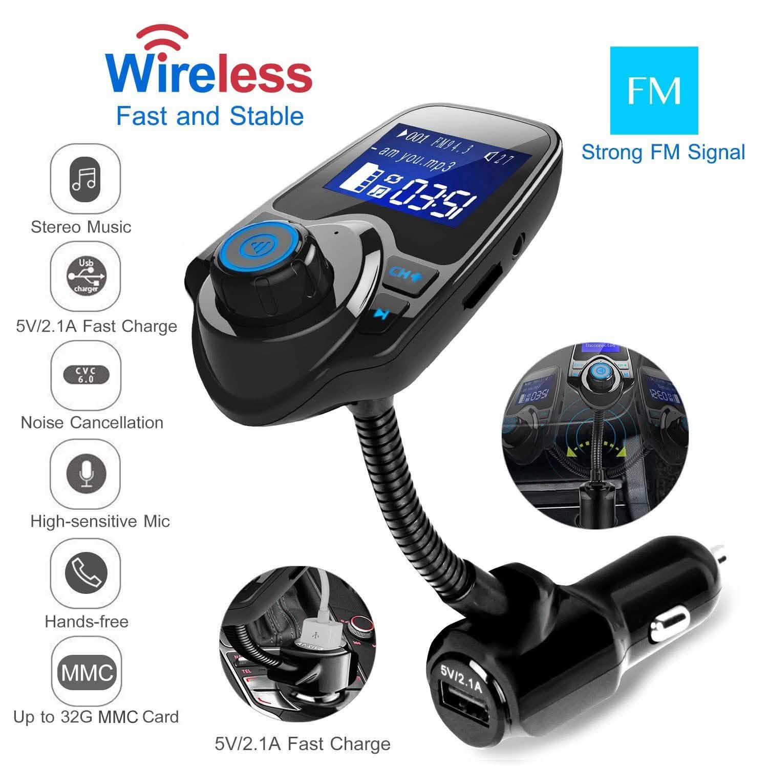 iMounTek Car Wireless FM Transmitter Automotive - DailySale