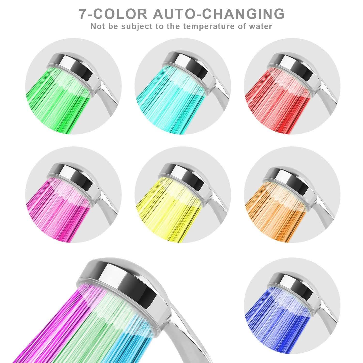 iMounTEK Color-Changing Hydropower LED Shower Head Bath - DailySale