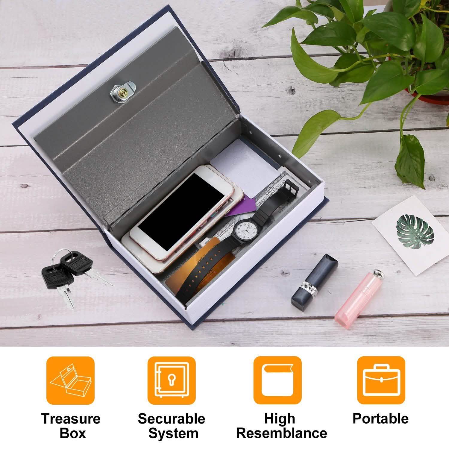 iMountek Dictionary Safe Secret Diversion Book Metal Box Closet & Storage - DailySale