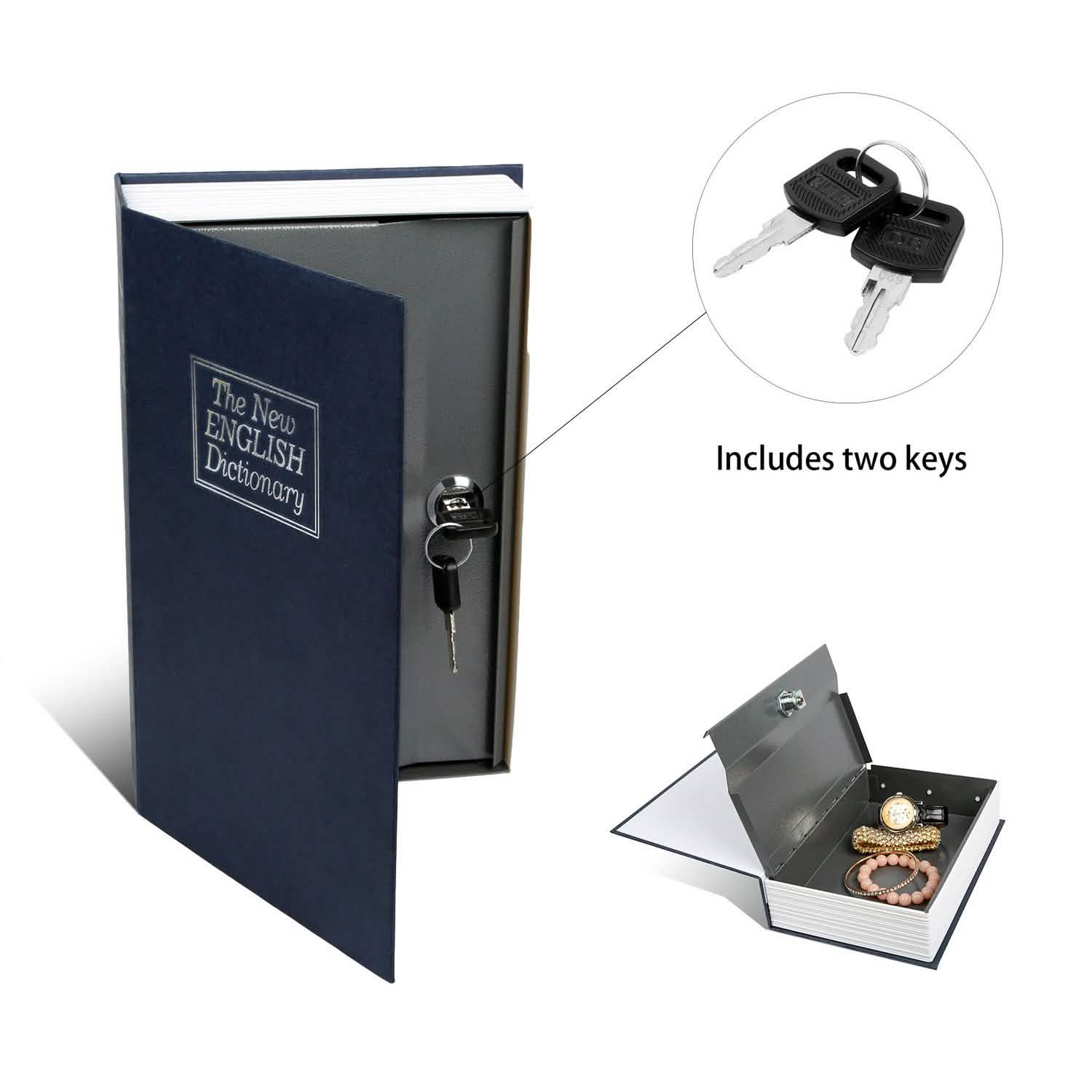iMountek Dictionary Safe Secret Diversion Book Metal Box Closet & Storage - DailySale