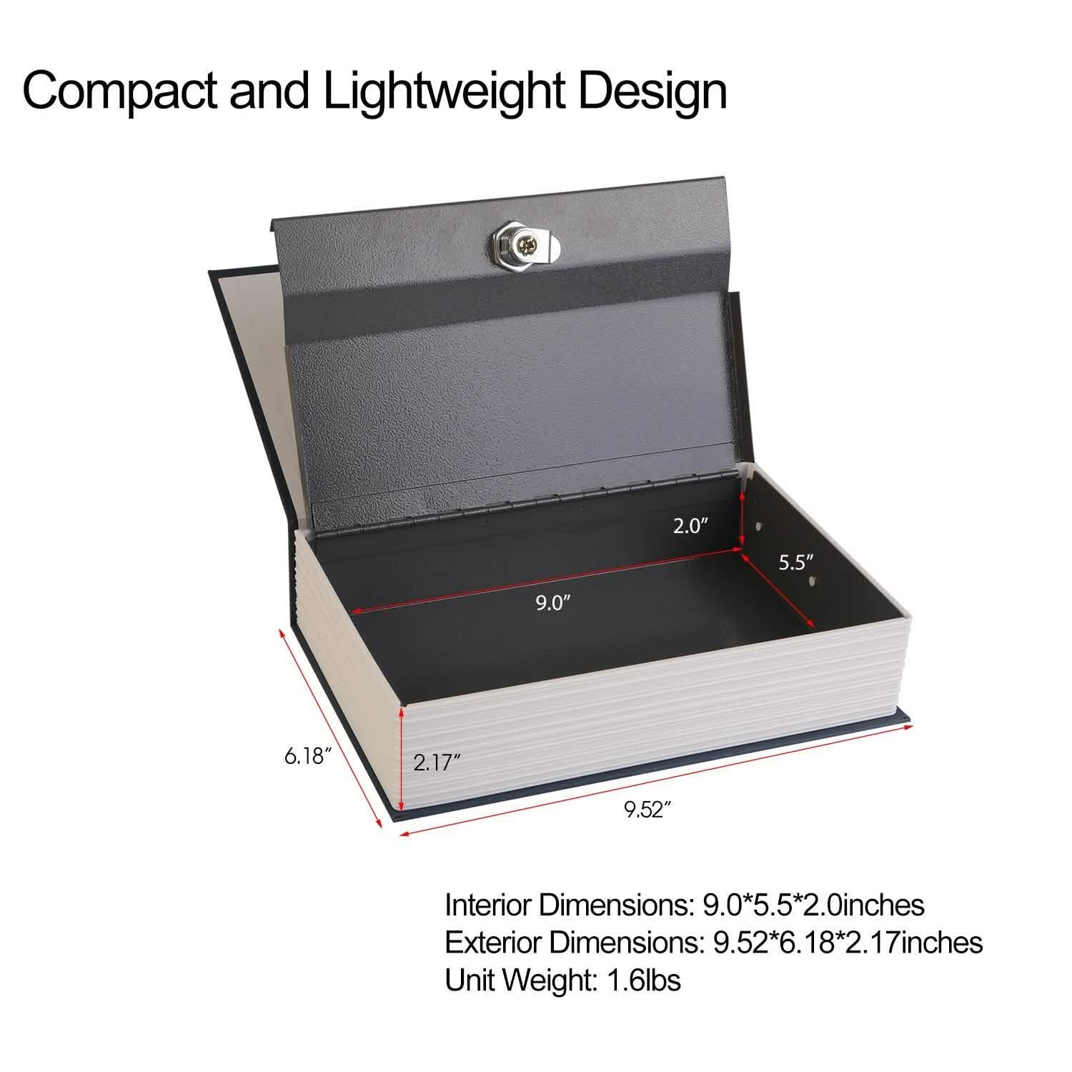 iMountek Dictionary Safe Secret Diversion Book Metal Box Closet & Storage - DailySale