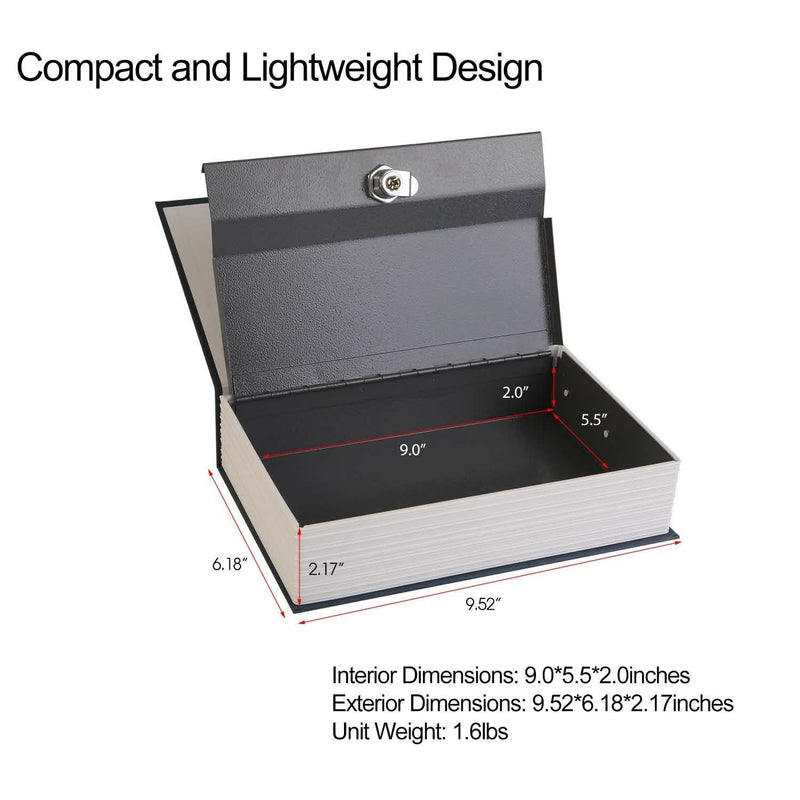 iMountek Dictionary Safe Secret Diversion Book Metal Box Closet & Storage - DailySale