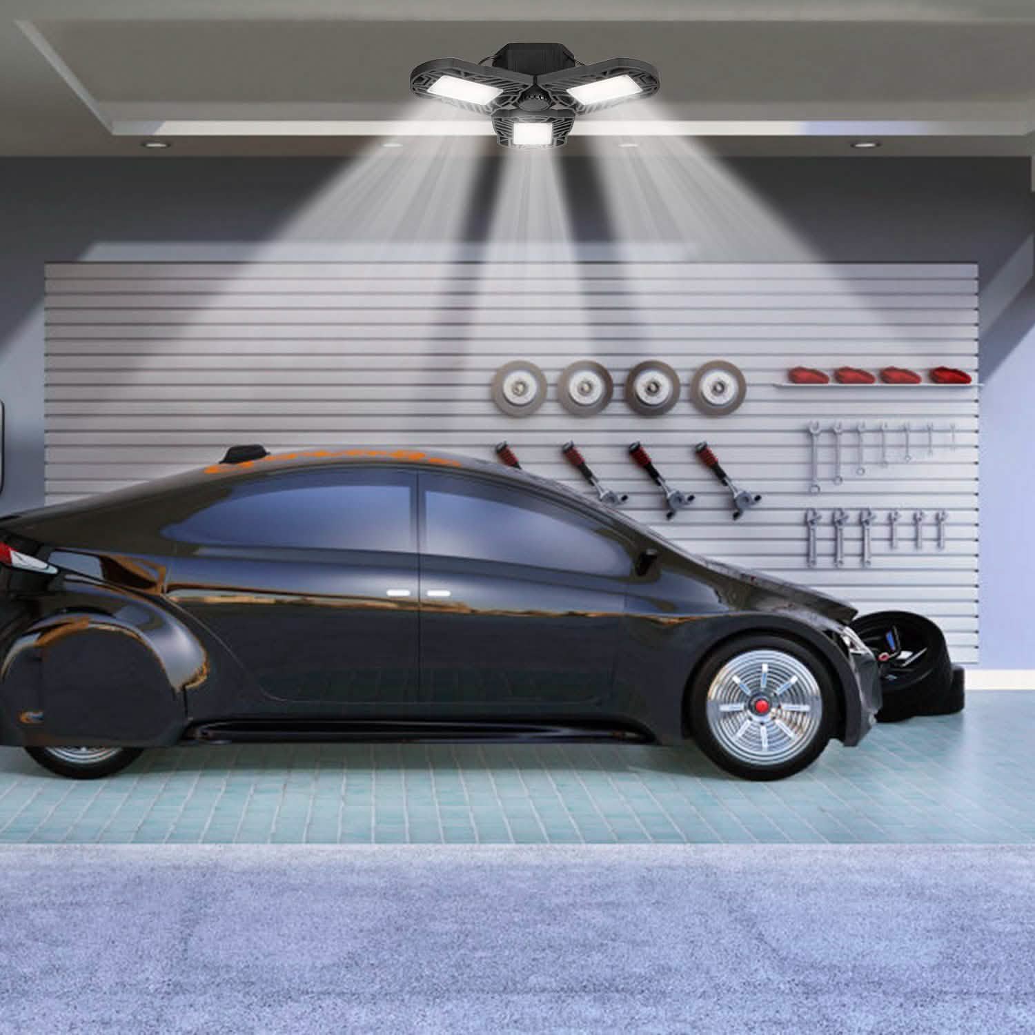 iMounTEK E26 /E27 80W 7000LM 6500K LED Garage Ceiling Light Lighting & Decor - DailySale