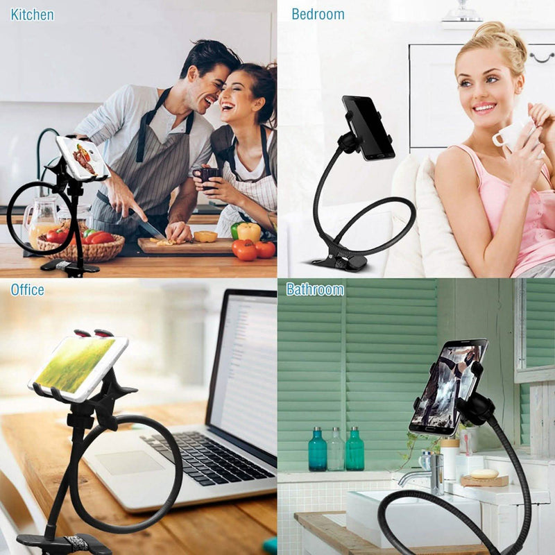 iMountek Lazy Bracket 360 Degree Rotation Gooseneck Clip Mobile Accessories - DailySale