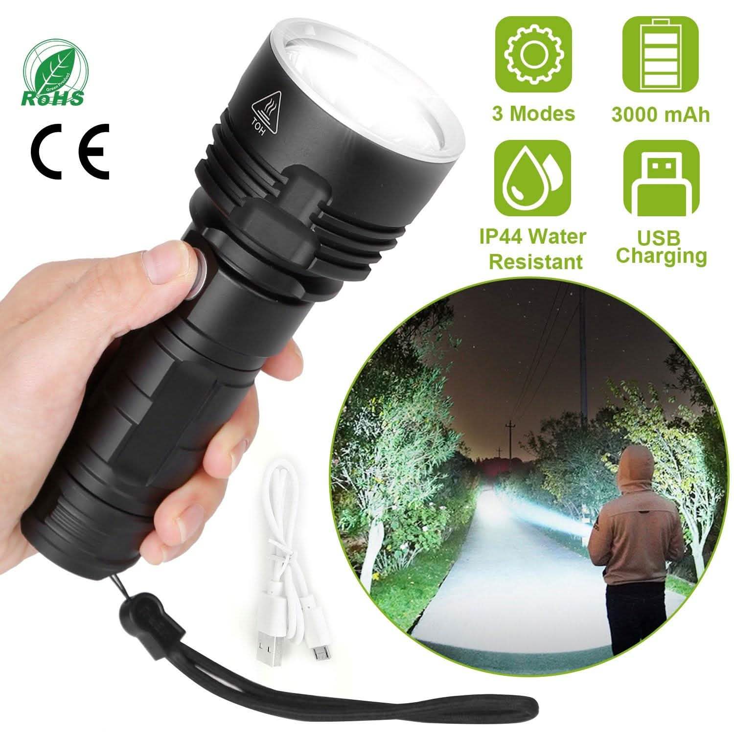 iMounTEK LED Flashlight with 3 Lighting Modes Sports & Outdoors - DailySale