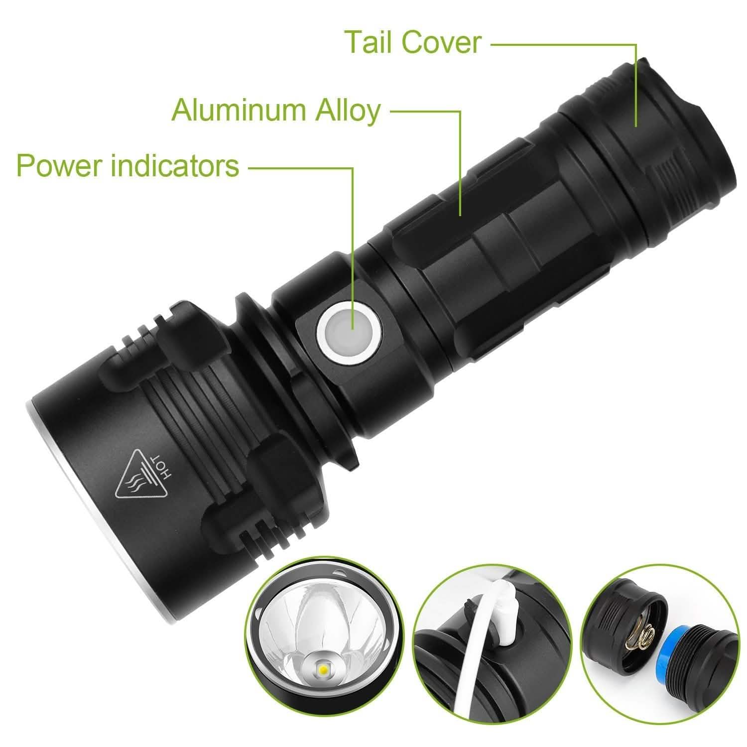 iMounTEK LED Flashlight with 3 Lighting Modes Sports & Outdoors - DailySale